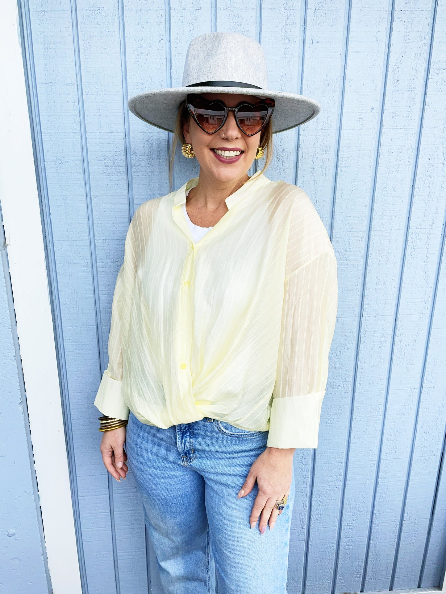 Suzanne Top in Yellow *on sale