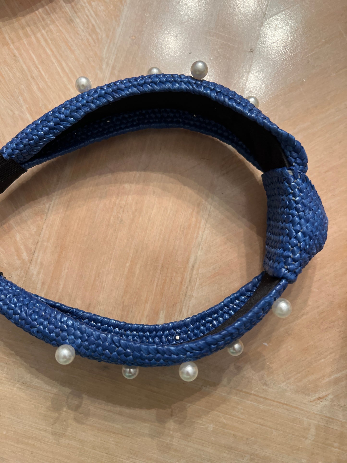 Beth Headband Blue Pearl