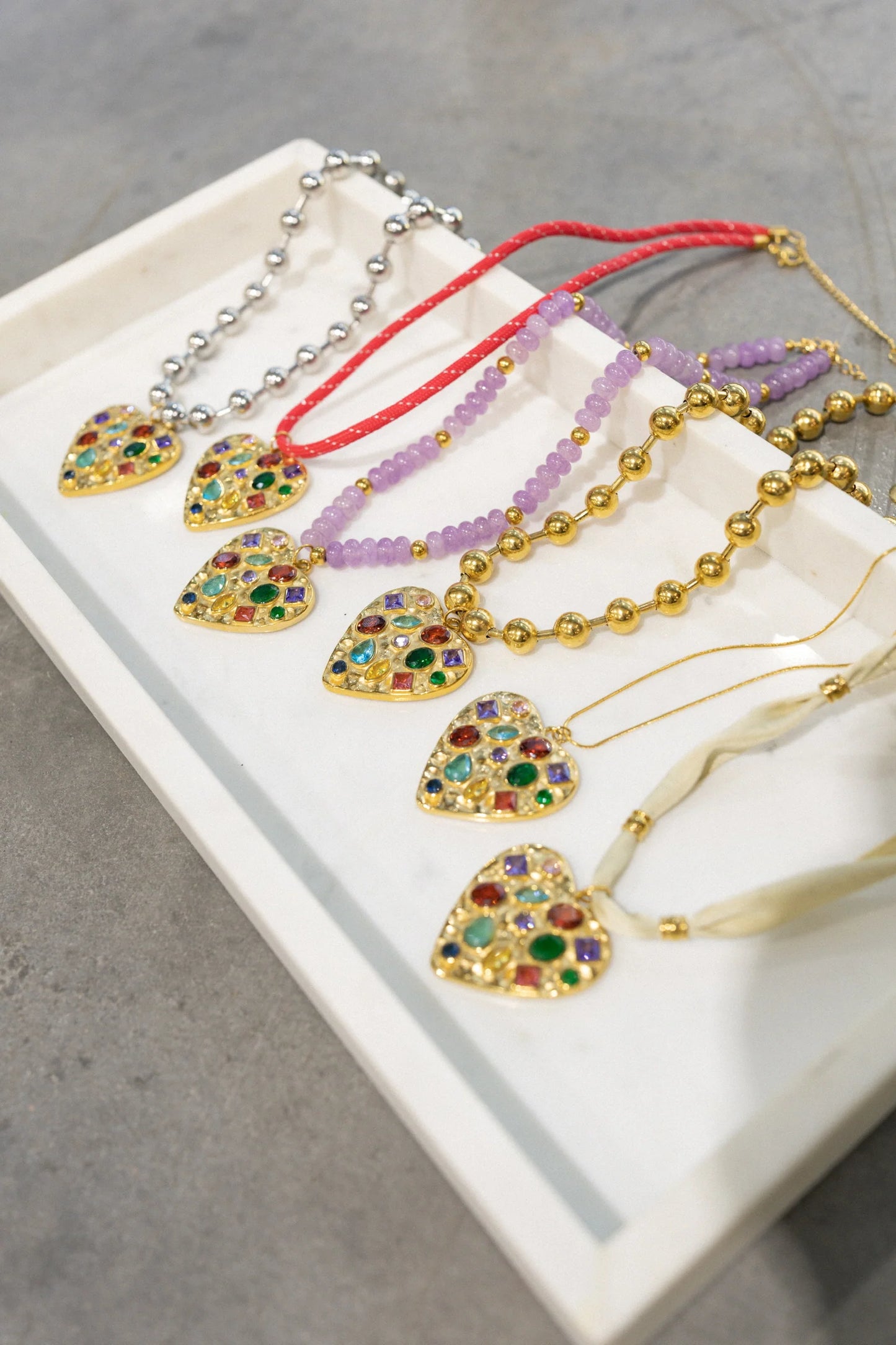 Confetti Heart Necklace