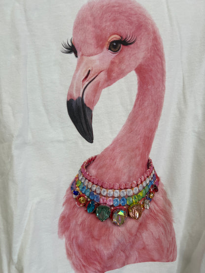 REAL BLING Flamingo Boxy Tee