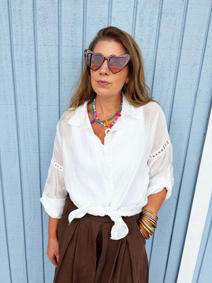 Alena Top White