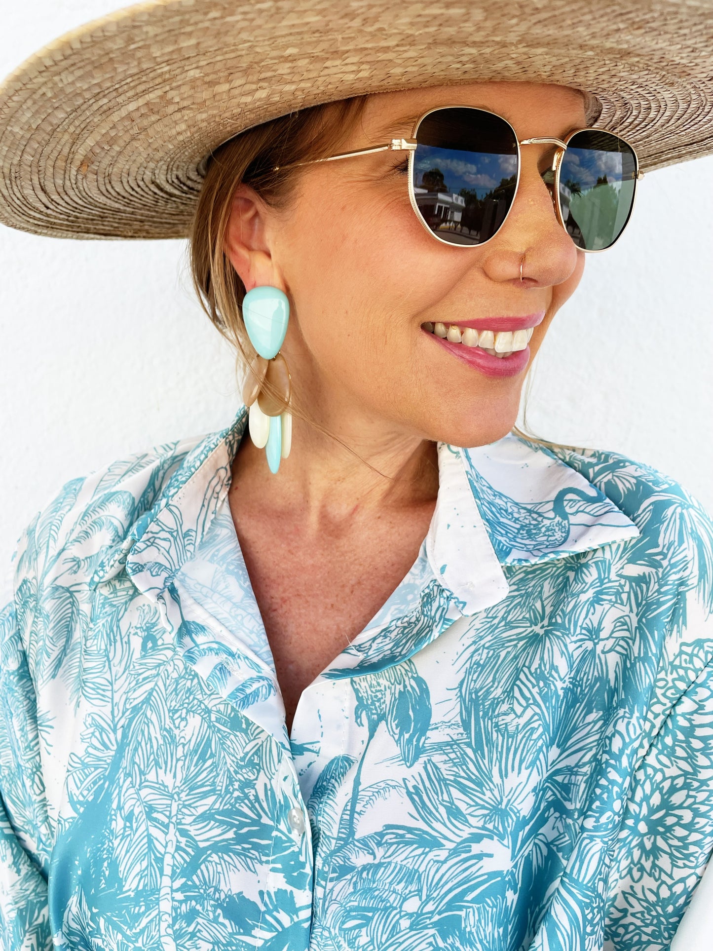 Sara Earrings in Mint