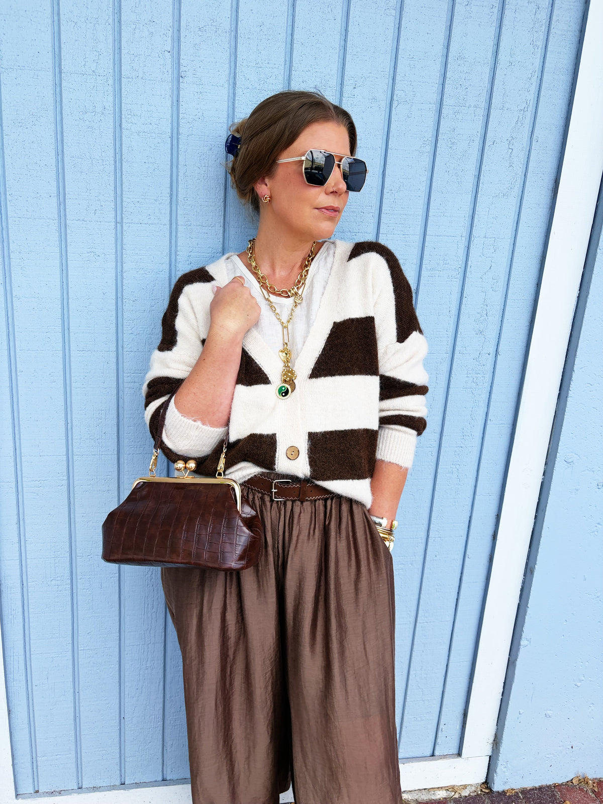 Joann Sweater in Chocolate