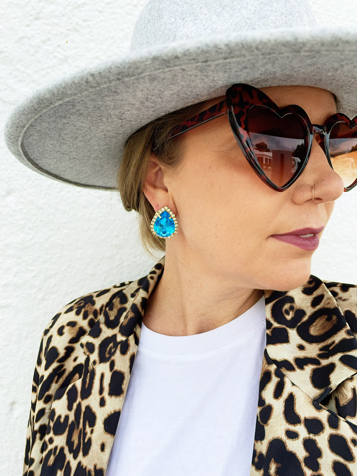 Shelby Earring -Ocean Blue