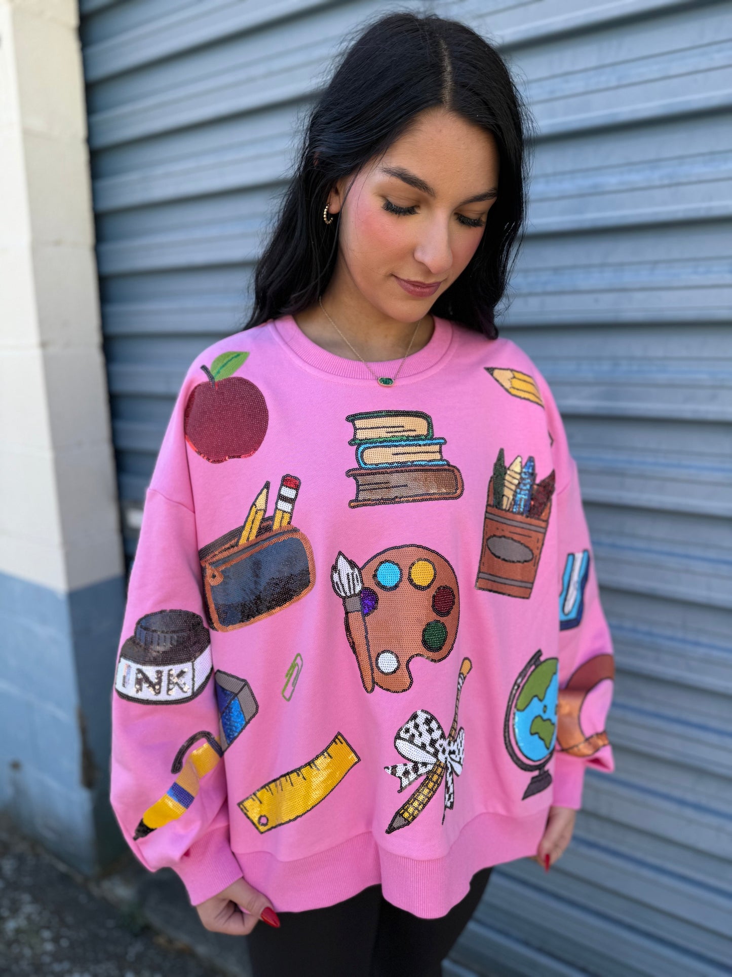 Slay the CLASS 2.0 sequin pullover