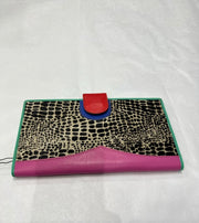 Nash Leather and Hair on Hide Travel Wallet - Multi Color
