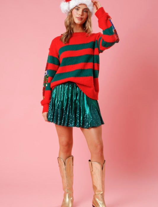 Get cracking sweater red and green