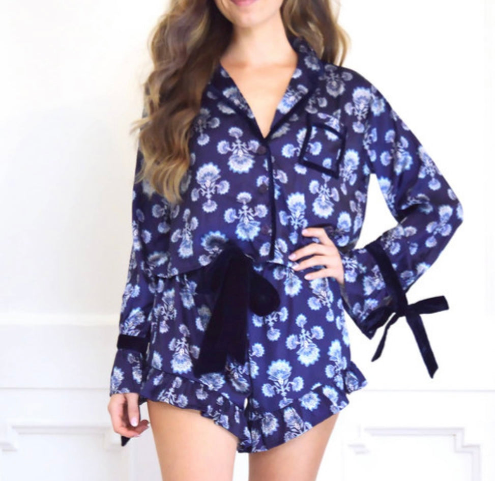 Navy Fan Sleepwear