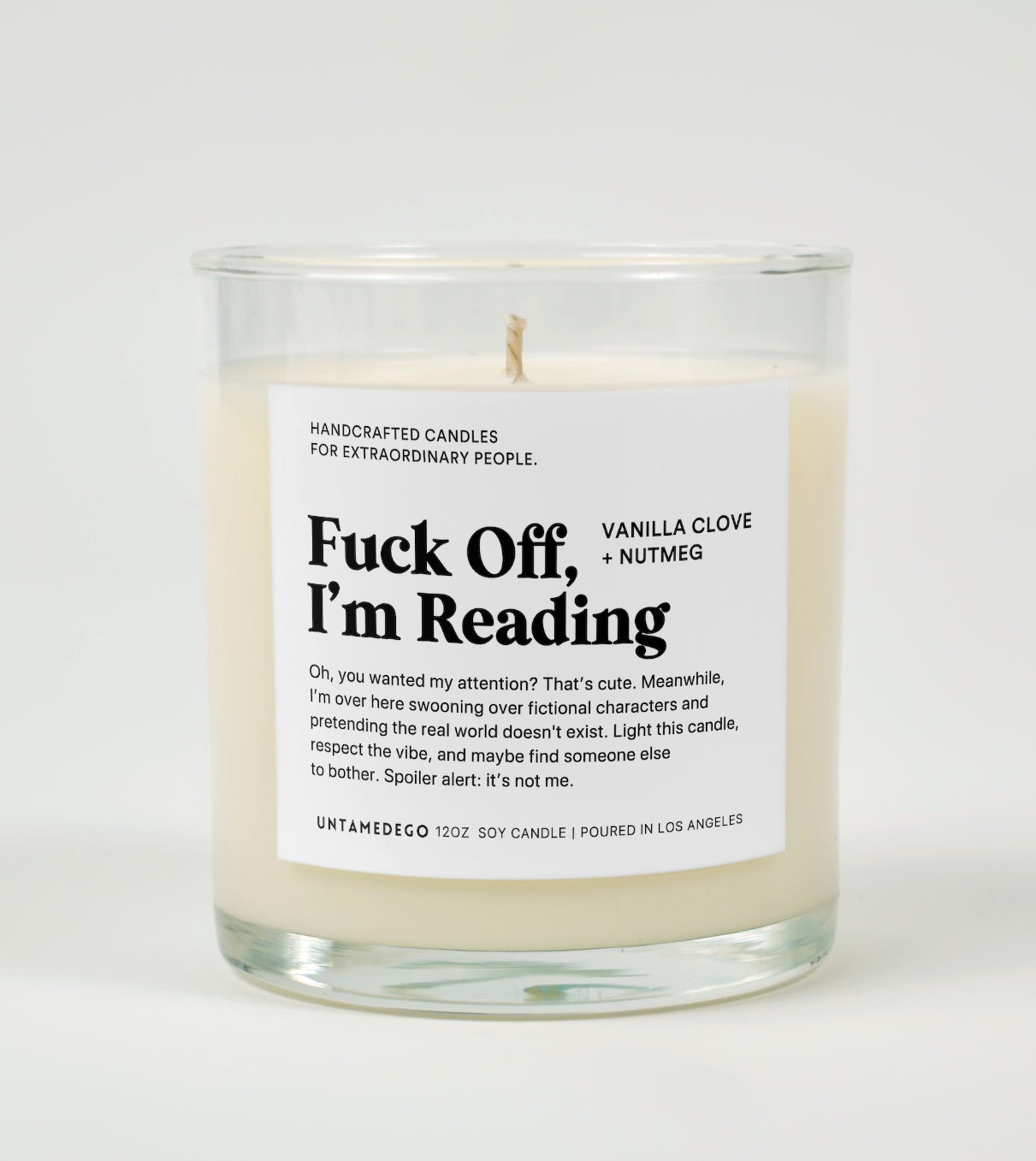 Fuck Off I'm Reading | Funny Candle