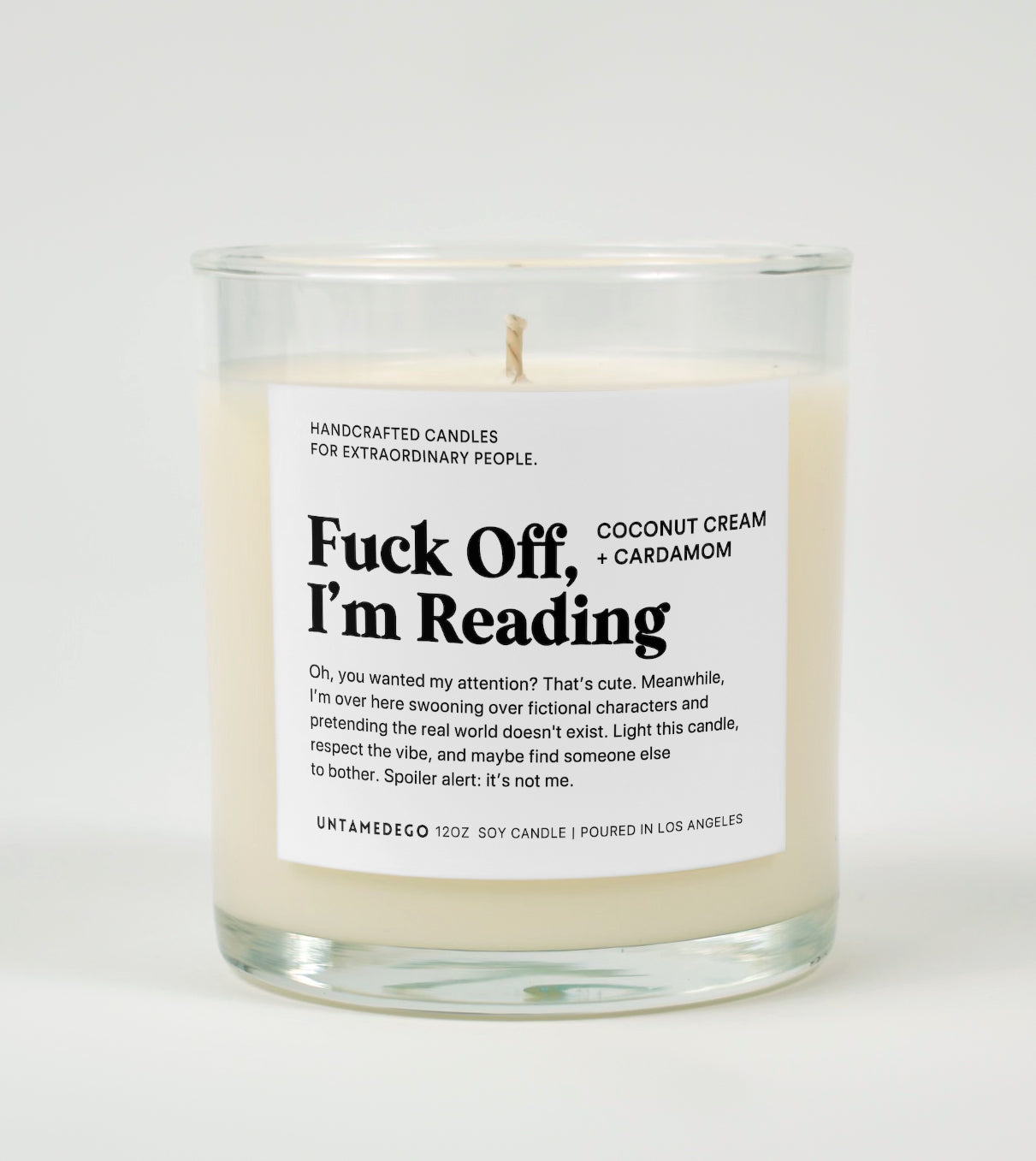 Fuck Off I'm Reading | Funny Candle