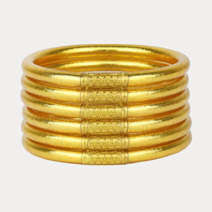 Gold All Weather Bangles Set of 6