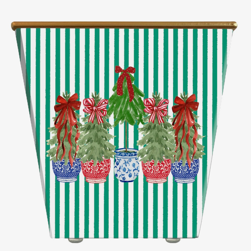 Potted Christmas Trees Cachepot Candle