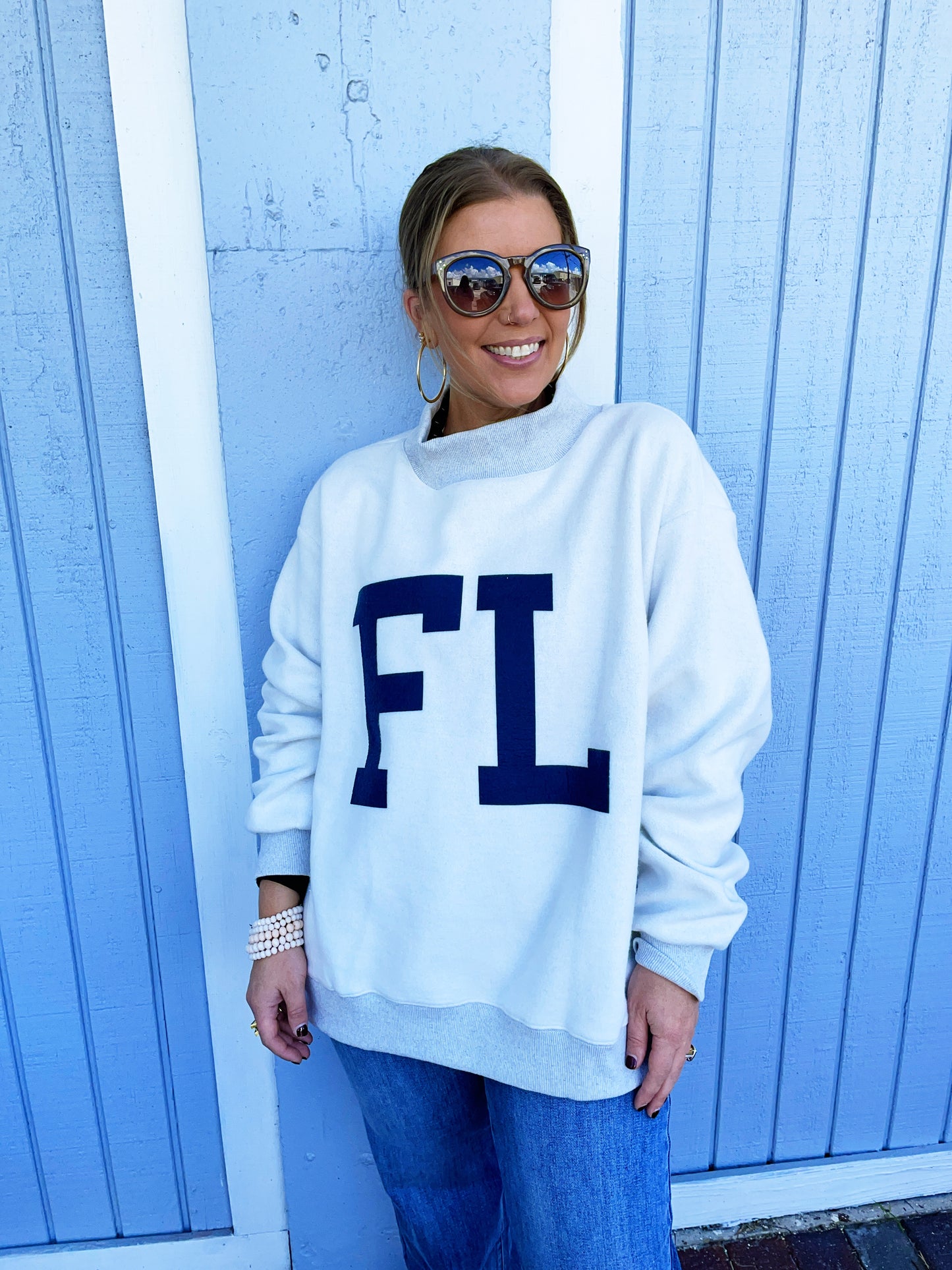 Florida Reversible Mock Sweatshirt