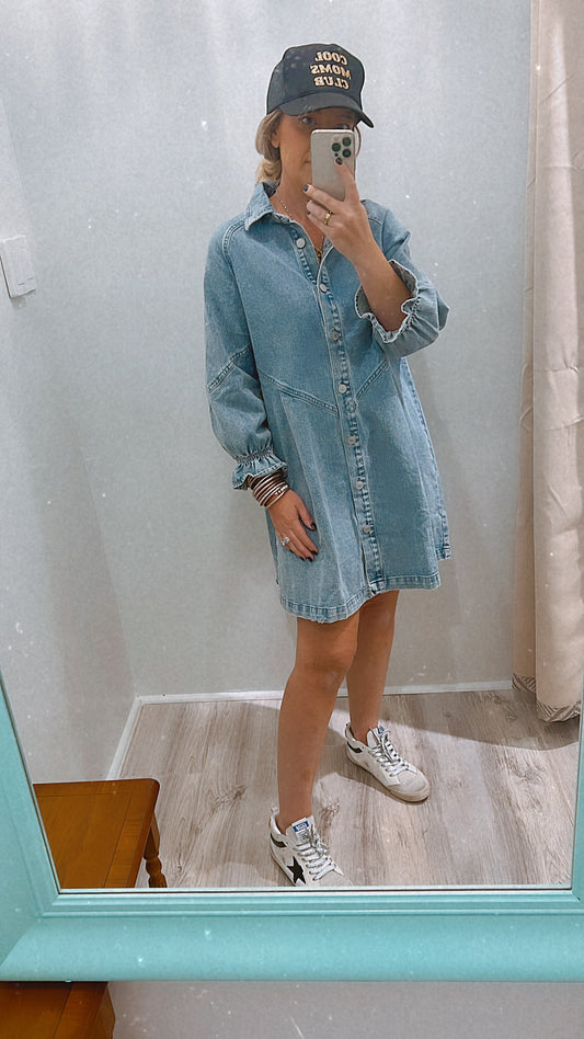 Washed Denim Dress size medium