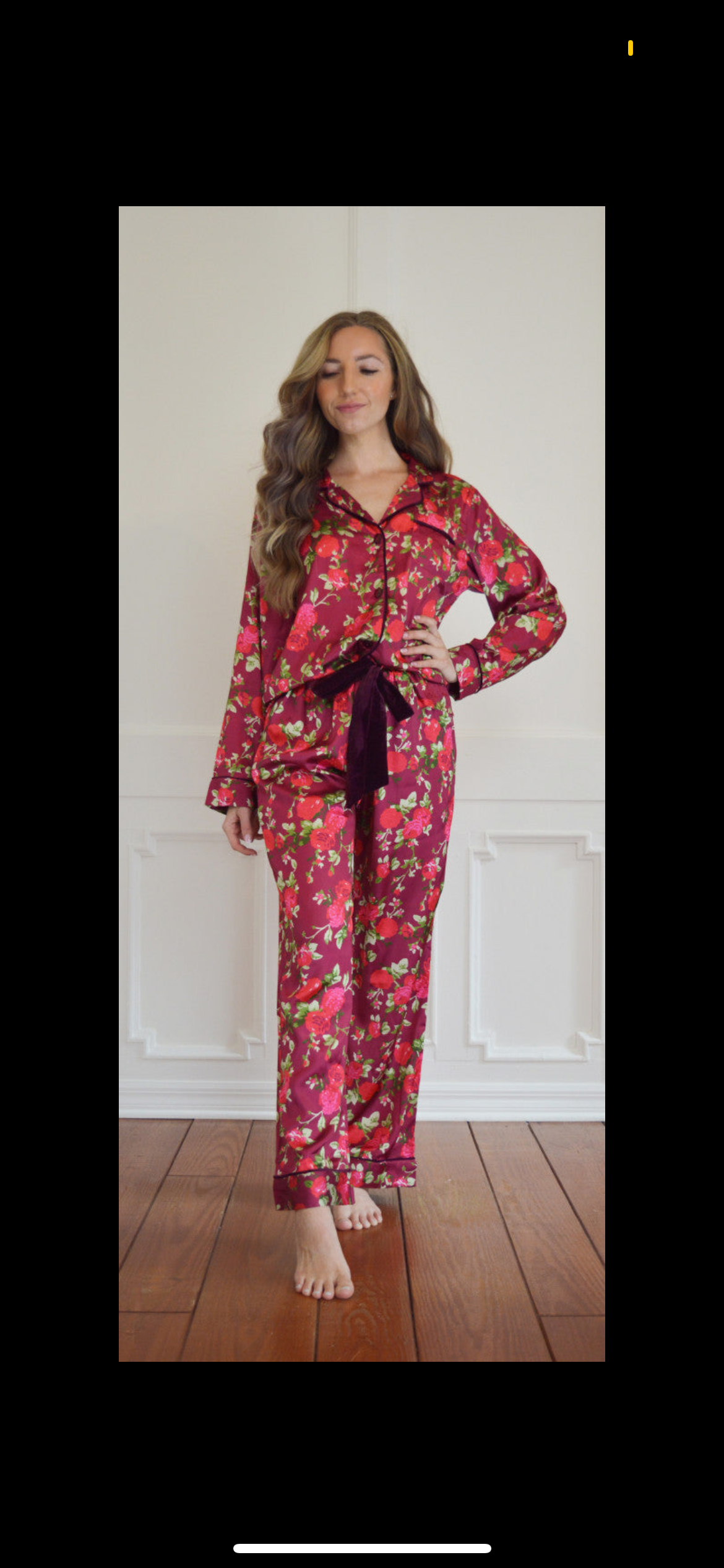 Rosebud Silk Pajamas