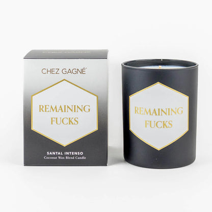 Remaining Fucks - Painted Candle in Gift Box