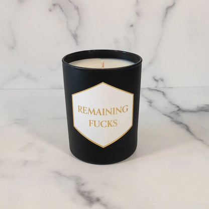 Remaining Fucks - Painted Candle in Gift Box
