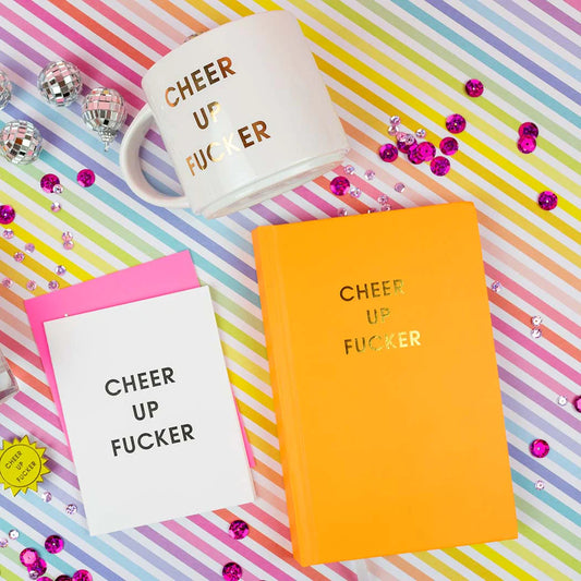 Chez Gagne Cheer Up Fucker - Letterpress Card