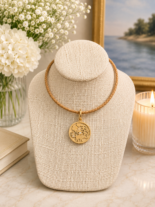 Ellen Necklace Tan