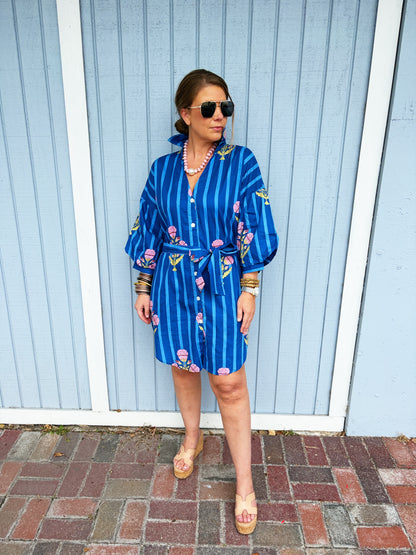 Bengal Stripe Babette Dress
