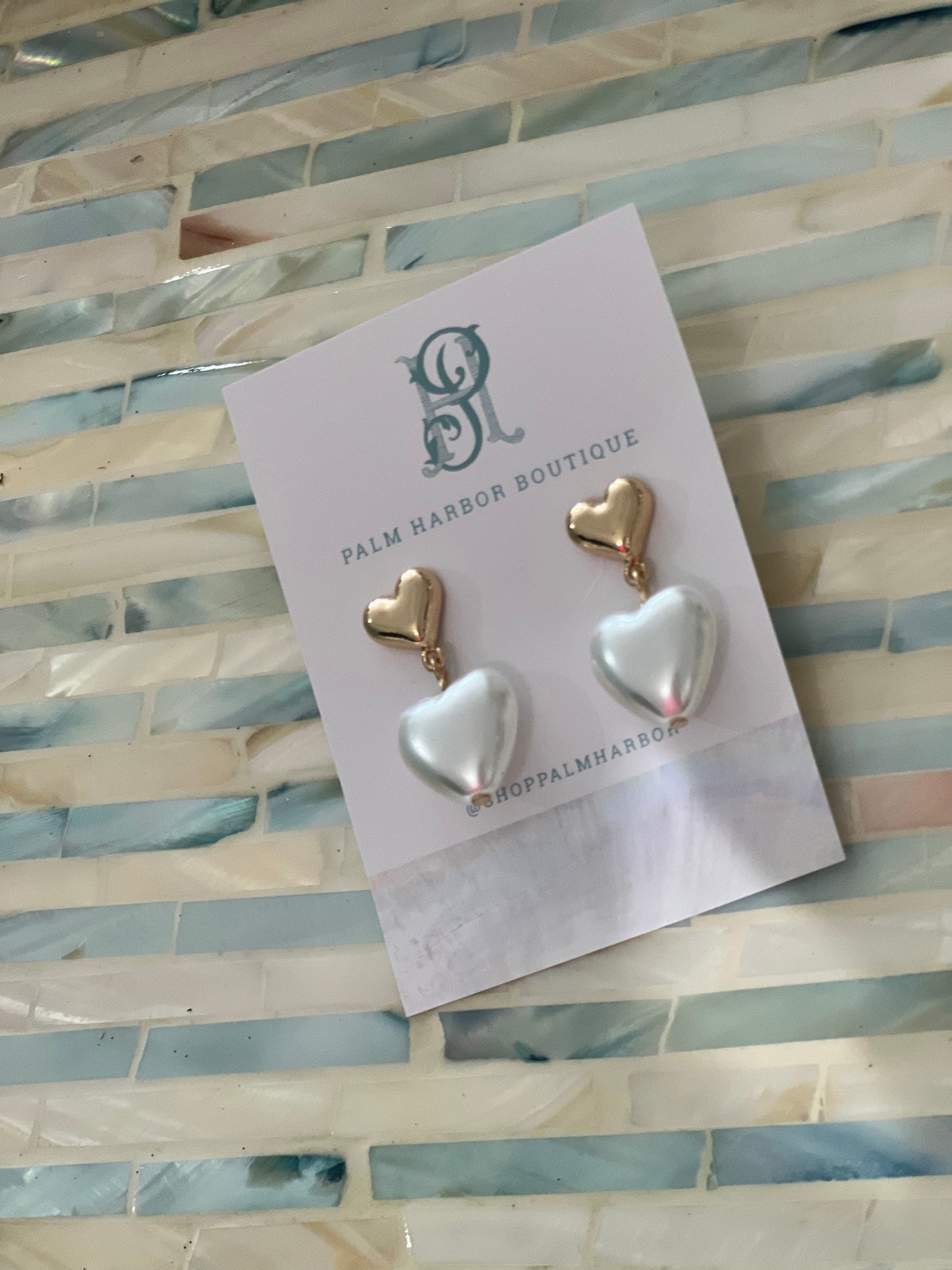 Heart Drop Earring