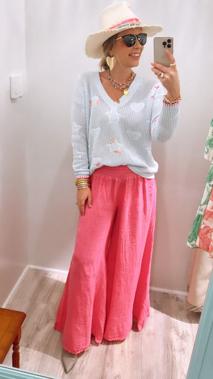 Hot Pink Palazzo Pants