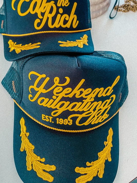 Weekend Tailgating Club 90's College Trucker Hat