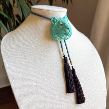 Tiger Bolo Turquoise with Storm Blue & Black