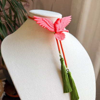 Eagle Bolo Flamingo Pink with Solar Orange & Olive