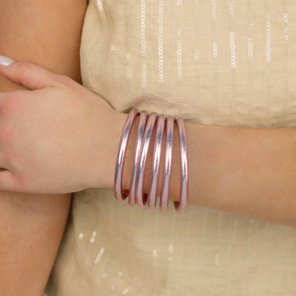 Ice Rose All Weather Bangles Set of 6