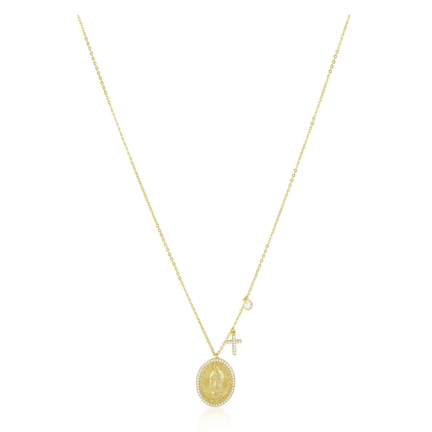 Virgin Mary Pendant Necklace