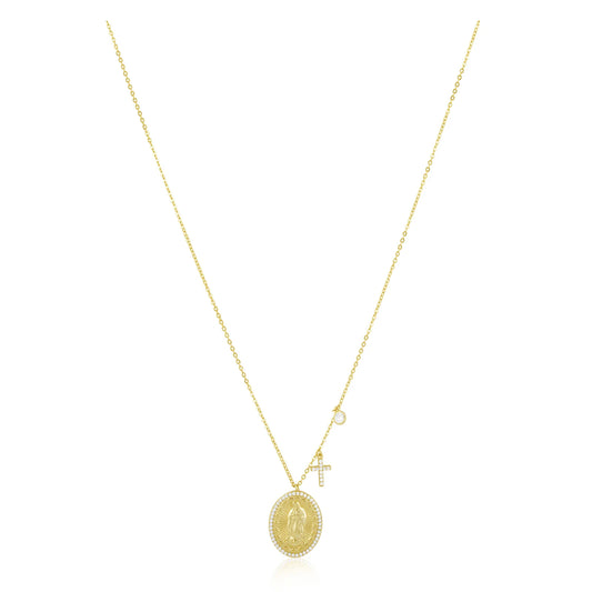 Virgin Mary Pendant Necklace