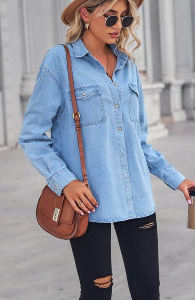 Wendy Denim Blouse