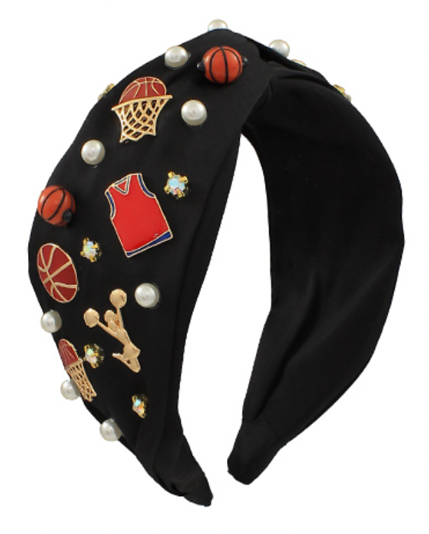 Black Basketball Headband