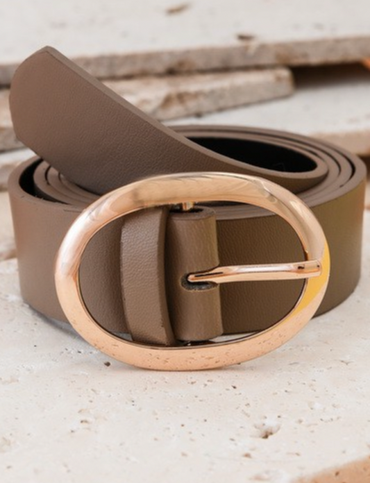 Oval Buckle Belt **FINAL SALE