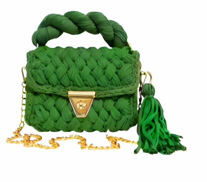 Accessory Concierge Green Montego Woven Bag