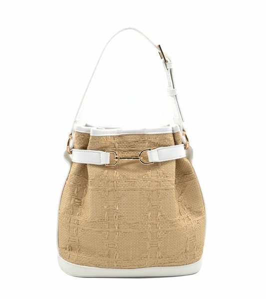 Joann Bag- Natural & White