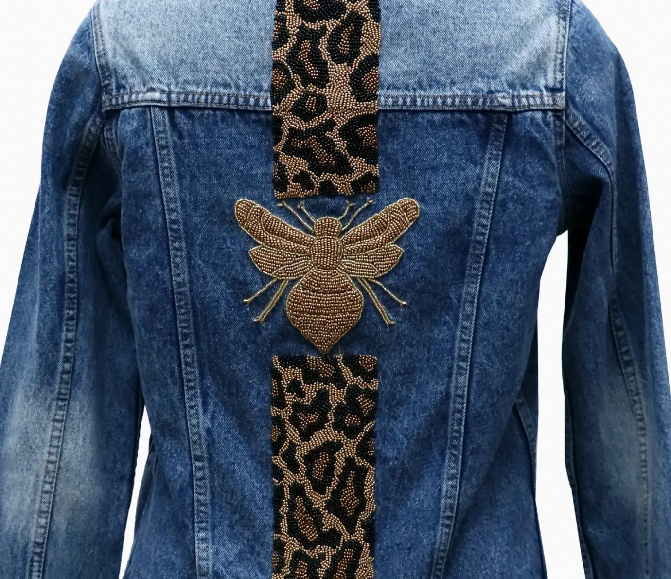 CUSTOM Beaded Denim Jacket