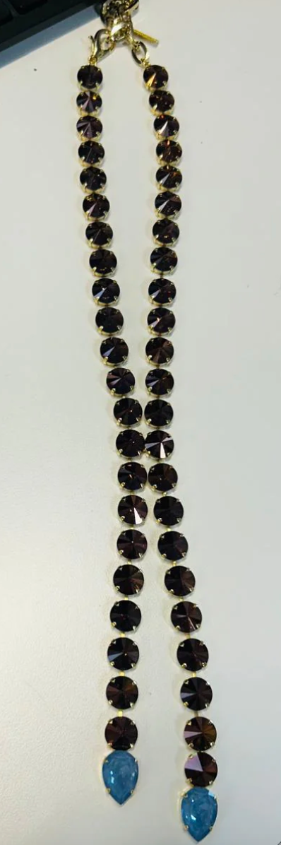 Split Necklace in Chocolate