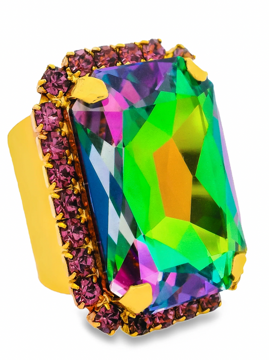 Mini Soleil Ring with Trim in ABV Volcano preorder