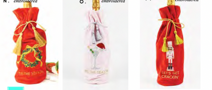 Velvet Wine Bags