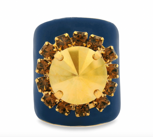 Jacci Rings in Enamel Midnight Express- Navy- PREORDER