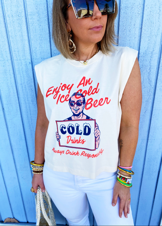 Underground Original Design: Enjoy an Iced Cold Beer Muscle Tank