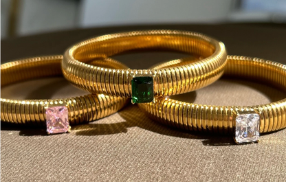 Serenity CZ Gold Bracelet