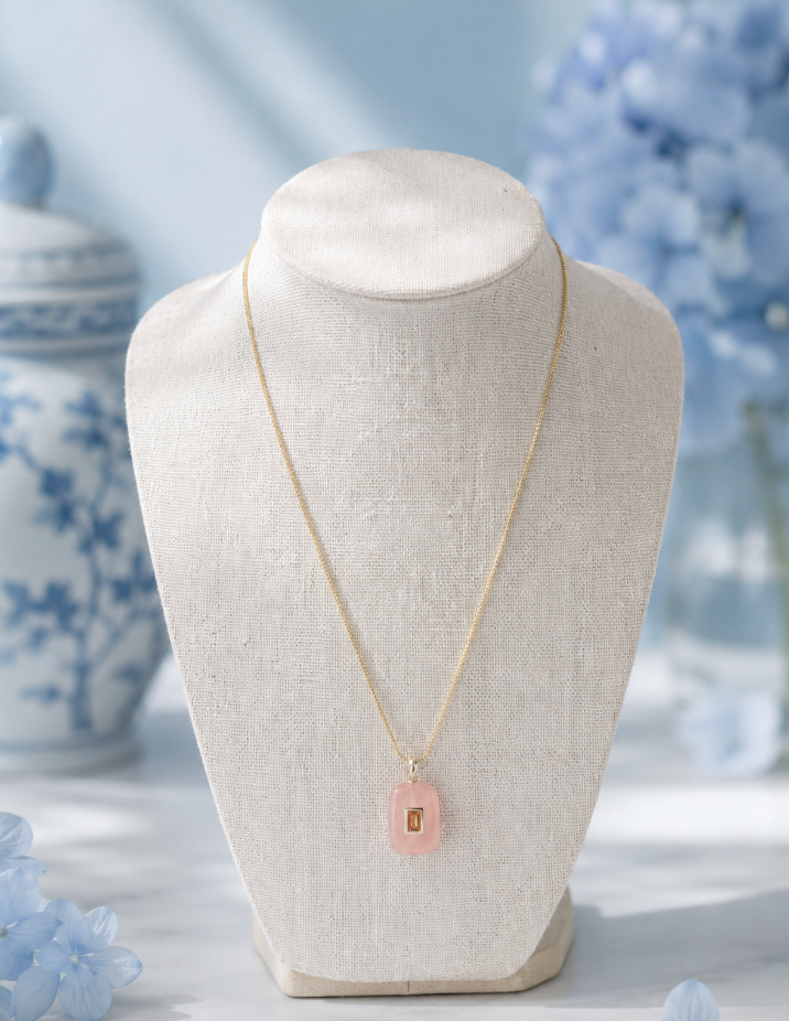 Pink Quartz Charm