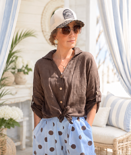 Nadia Top (2 colors) (or add your monogram)