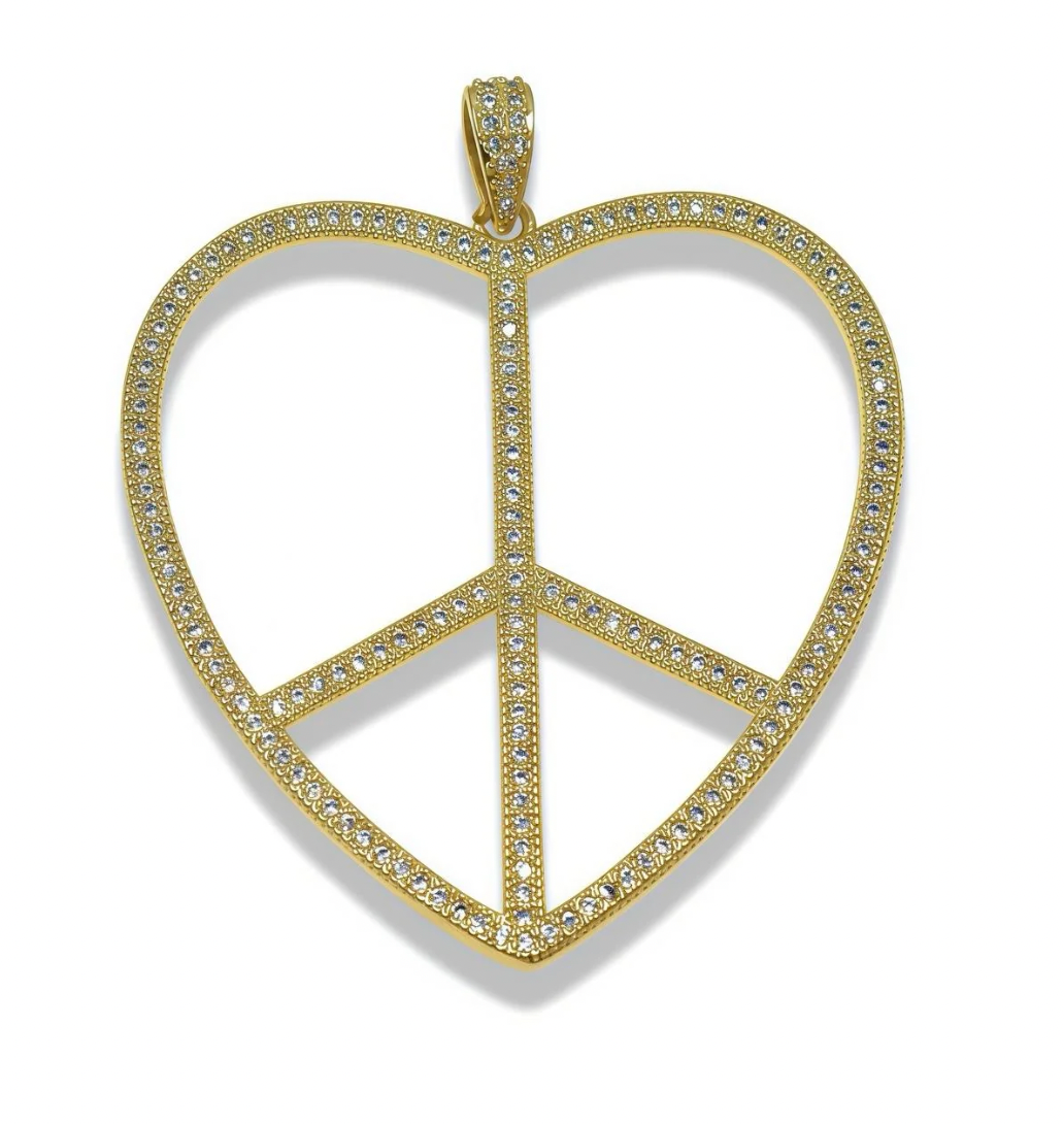 Large Peace Pendant