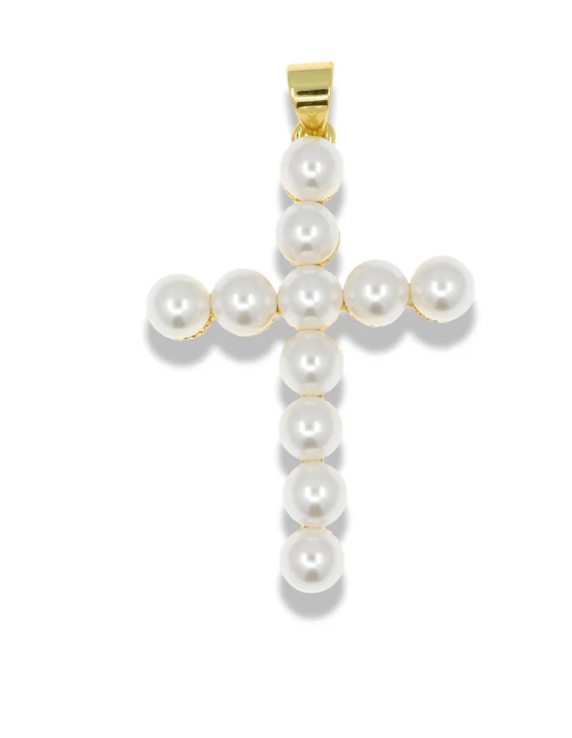 Pearl Cross Pendant