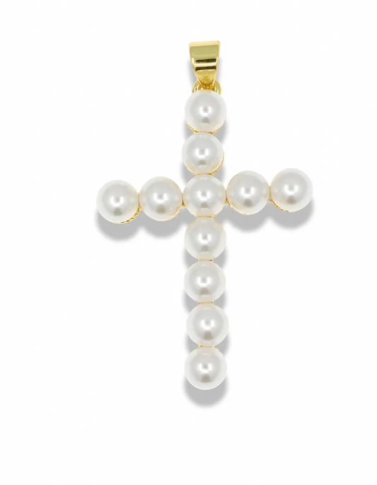 Pearl Cross Pendant