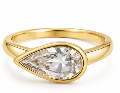 Sideways Bezel Ring (size 7)